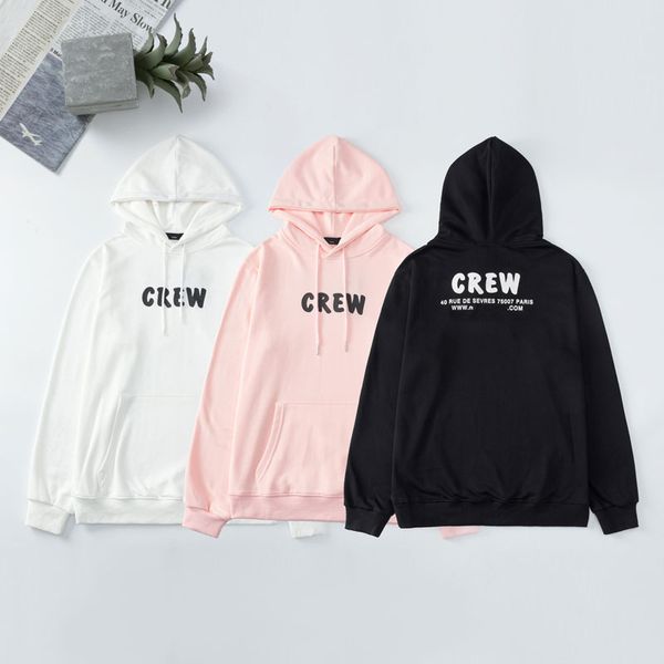 

new men women hoodies with letter printed fashion mens sweatshirts casual men hoodie with hooded clothes, Black