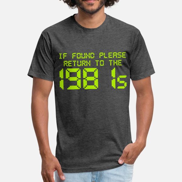 

if found please return to the 1981s t shirt men designs tee shirt round collar natural fitness breathable summer style letter shirt