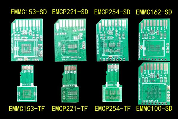 

smart home control emmc adapter board emmc153 emcp221 emcp254 to sd tf font oppo