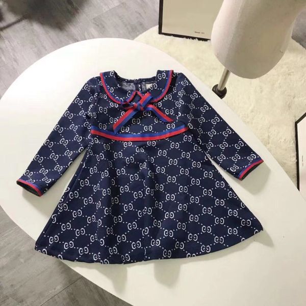 

new very good designer girls dress long sleeve cotton kids children outfit autumn fall children princess girls dress, Red;yellow