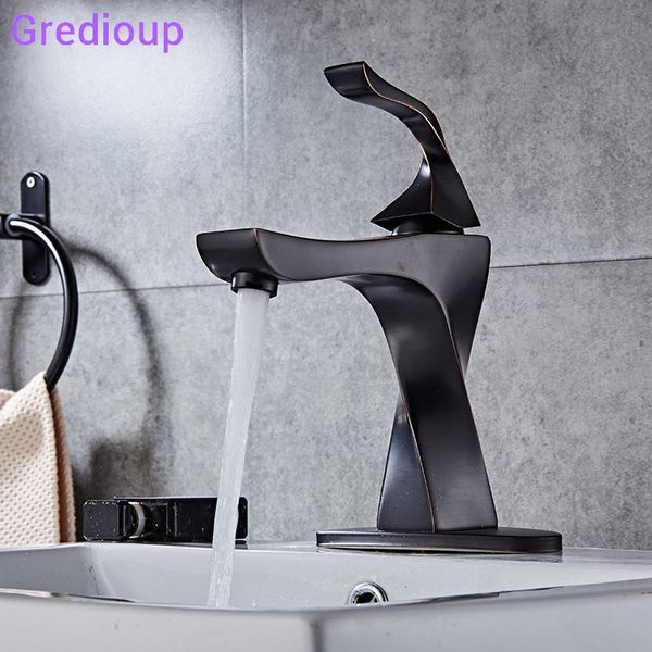 

bathroom sink faucets taps retro black basin mixer faucet brass stream deck mount wash tap cold water modern bath