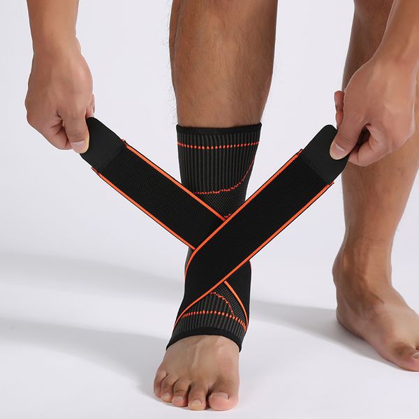 

chaoba 1pcs wrap ткачество упругой нейлоновый ремень лодыжки поддержки brace бадминтон баскетбол футбол тхэквондо фитнес heel protector, Blue;black