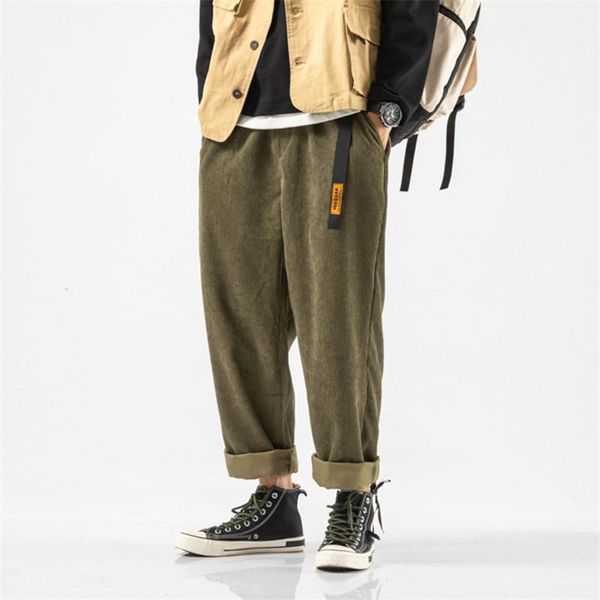 

drawstring trousers fashion running causal straight pants mens designer cargo pants sports pants loose fitness men, Black