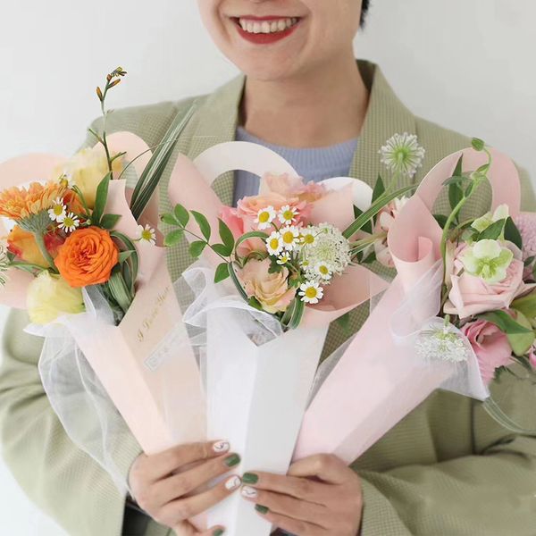 

single flower packaging cases paperboard wrapping paper gift cases packing boxes portable gift boxes bouquet packing