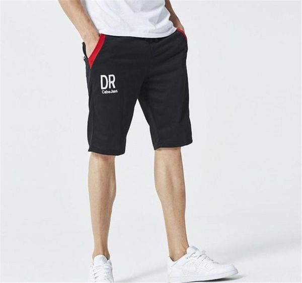 

pants summer letters print sports shorts pants teenager loose trousers drawstring fifth mens, White;black