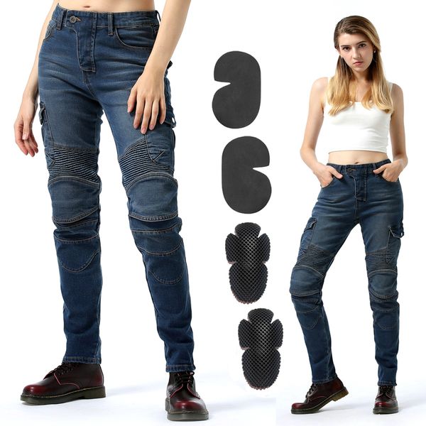 

брюки мотоцикл езда женщины knight гонки jeans набор анти-падение мотоцикл брюки автомобиль оптовой мотокросс автосервис h-ev-06