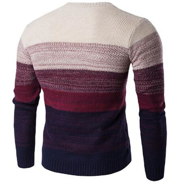 

2020 brand social cotton thin men's pullover sweaters casual crocheted striped knitted sweater men masculino jersey clothes, White;black