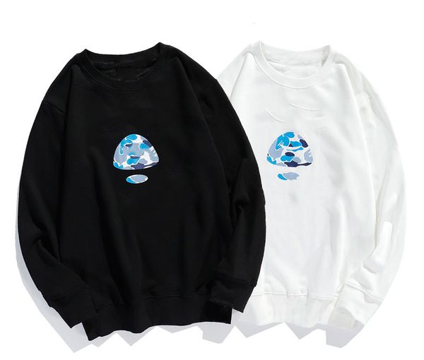 

fashion stylist men's hoodies classical casual printed long sleeve high street elements hight quality sweatshirt black and white size m