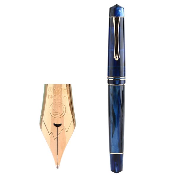 

bock moonman nib luxury stationery resin business office 0.5mm gift fountain pen