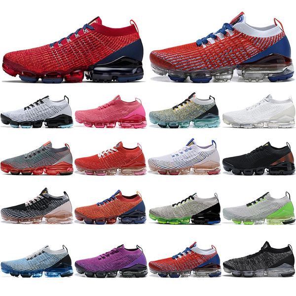 

wholesale fly 3.0 vapours women men running shoes pink rose triple black deep royal volt dark smoke knitting sports sneakers mens trainers