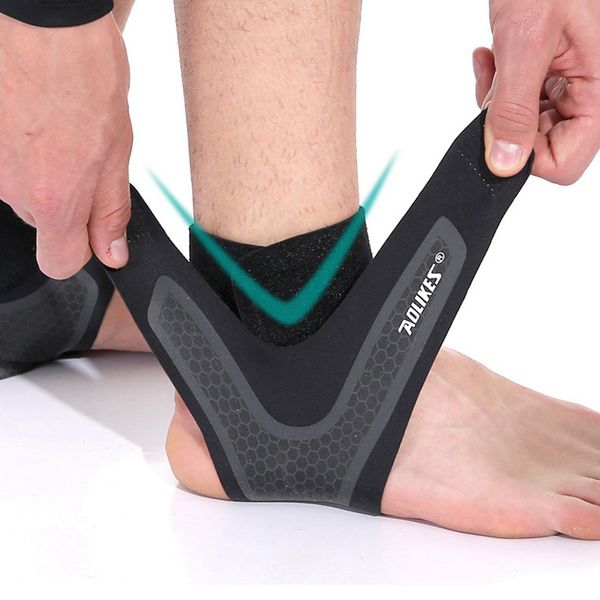 

ankle support gym running protection outdoor foot bandage elastic ankle brace band guard foot protector accessories ljja4003, Blue;black