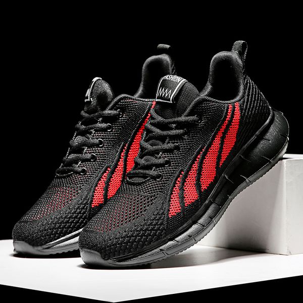 

lightfashionoutdoormenwhitesneakershighqualitybrandcasualbreathableshoesmeshsoftjoggingtennismensshoessummer, Black