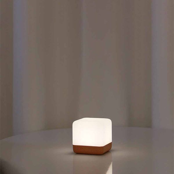 

portable led night light usb powered flip timing eye protection square table lamp bedroom childrens room decoration night light