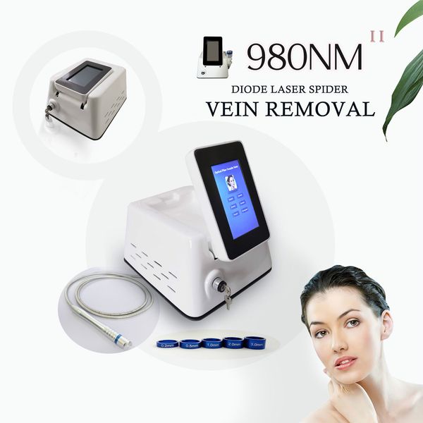 

diode laser veins removal red blood vessels spider clearance 980nm vascular therapy machine professional spa salon use beauty equipment, Black