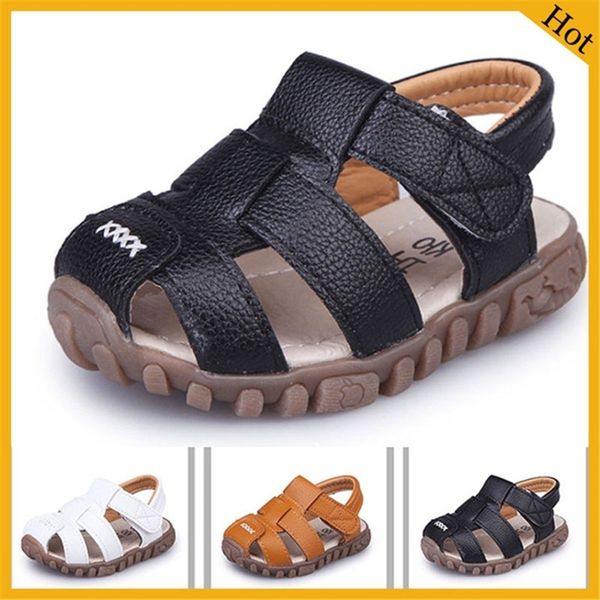 

spring summer new fashion children's boys sandals kids beach shoes baby sneaker kids casual shoes flat soft heel, Black;red