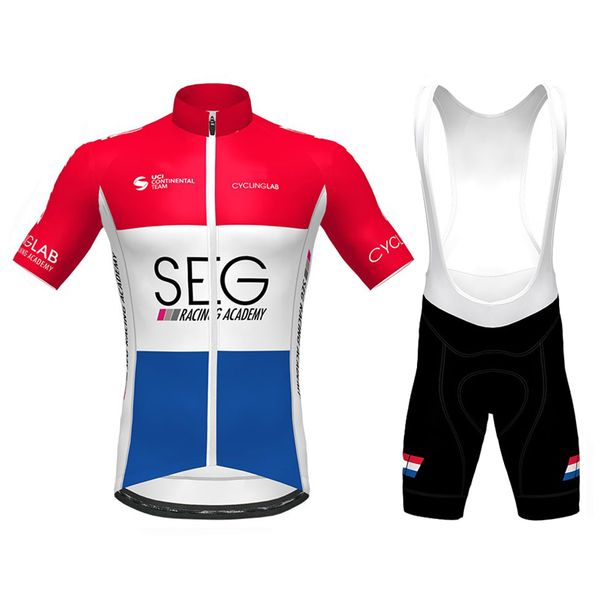 

cycling jersey set 2020 pro team seg cycling clothing men/women summer breathable mtb bike jersey bib shorts kit, Black;red