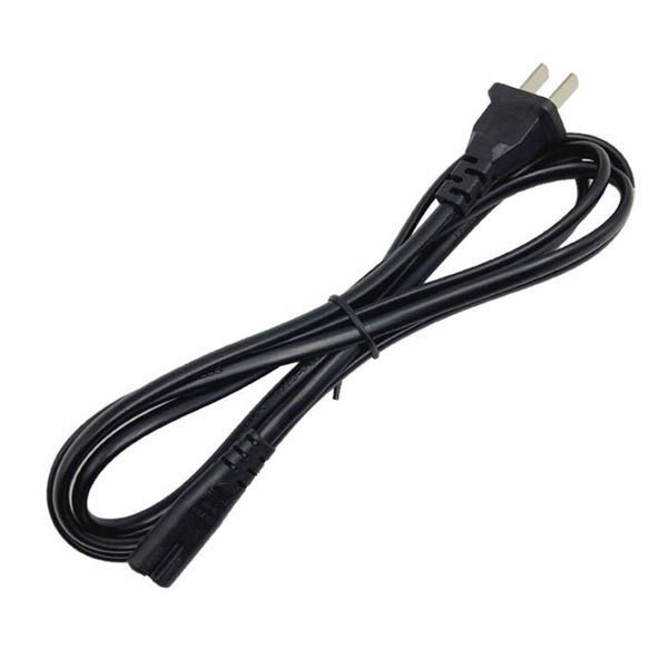 

075 flat two-core national standard 3ccc two-plug 8-figure power cord flat eight-figure tail ac2 hole tv cable 1.5 meters