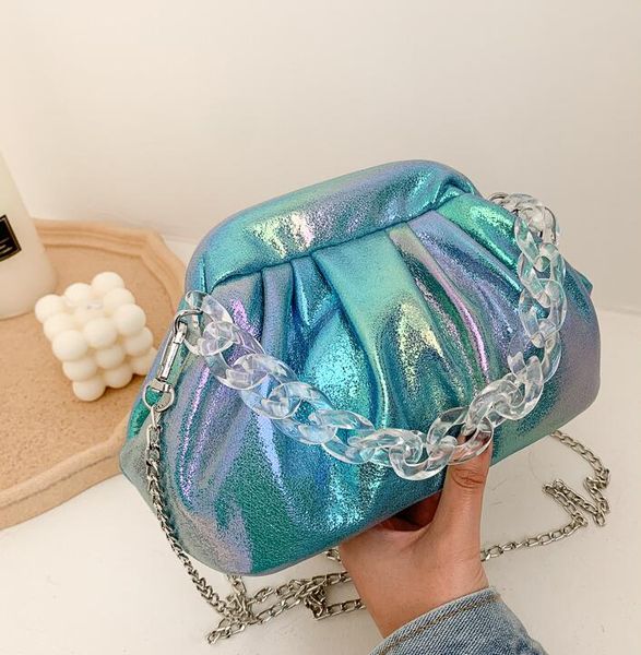

new- cloud bag women small hobos chain bag beach bags girls new fashion cross body