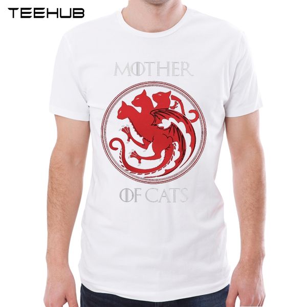 

mother of cats men t-shirt letter printed funny t shirts short sleeve casual o-neck hipster