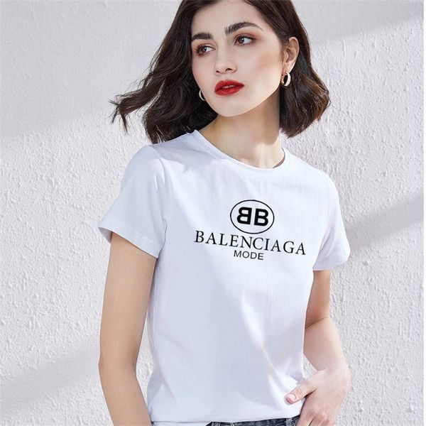 

короткий рукав короткий рукав рубашки женщин вскользь сплошной цвет вокруг шеи футболка топ лето белый серый футболка женщин конструктора