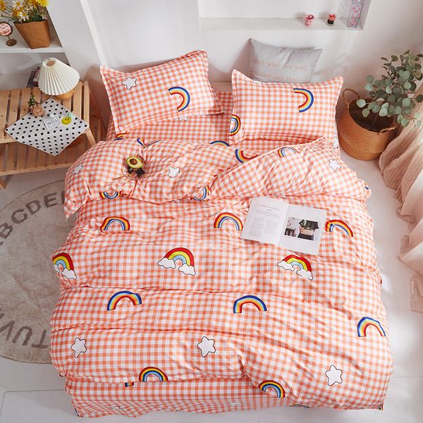 

cartoon bedding set boys bedclothes teens soft comfortable bed linens set twin duvet cover for home textile