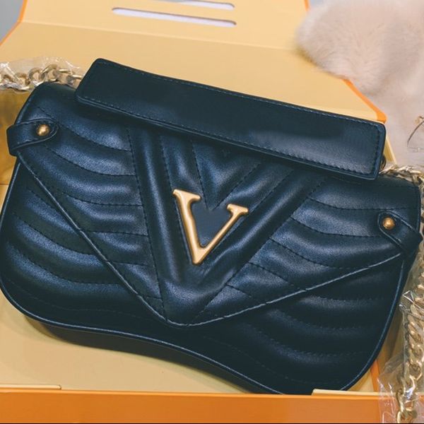 

fashion bag crossbody bag chain messenger bag gold metal metal chain magnetic buckle genuine leather thread plain women purse ing