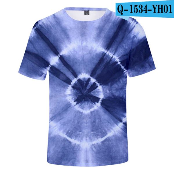 

tie dye colorful psychedelic printed 3d print shirts harajuku comics kawaii men clothing