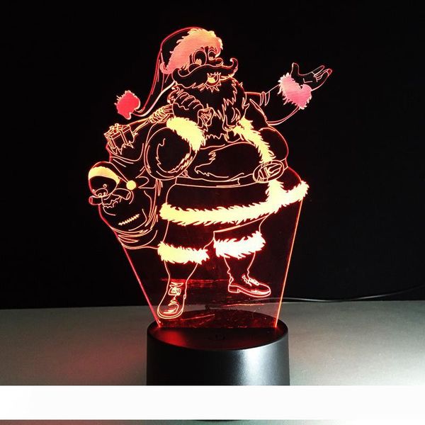 

novelty night lights christmas father acrylic 3d illusion usb touch creative bedside sleeping desk lamp led