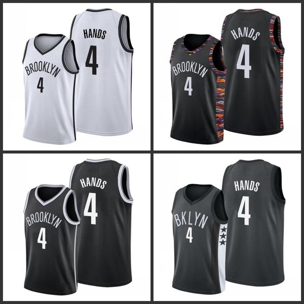 

brooklyn nets jaylen hands men city basketball jersey, Black