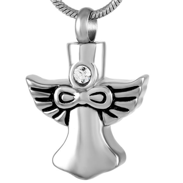 

stainless steel memorial urn pendant necklace for ashes keepsake gifts cremated remains into jewelry - nose, Silver