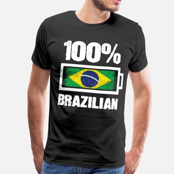 

100 brazilian t shirt men customize short sleeve round collar pattern gift comical summer standard shirt