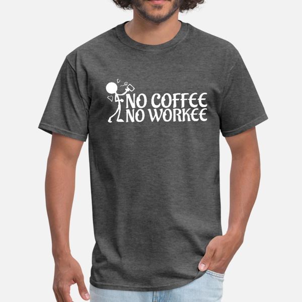 

no coffee t shirt men crazy cotton euro size s-3xl vintage crazy funny summer pattern shirt