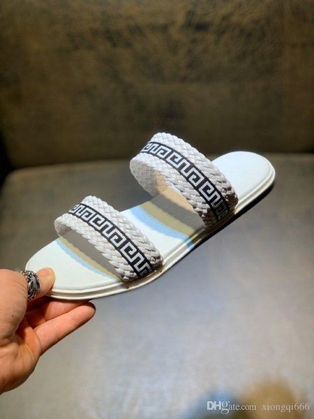 

luxury designer summer men's fashion slippers, home comfortable casual slippers in multiple colorsaa, Red;white