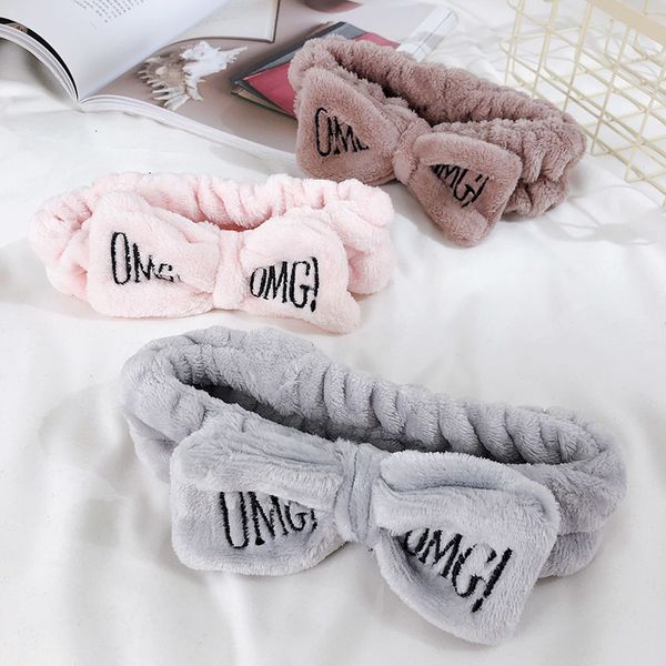 

fashion women 2019 big ears antler comfortable wash face hair accessories bathe hair holder elastic headband girls hairbands, Silver