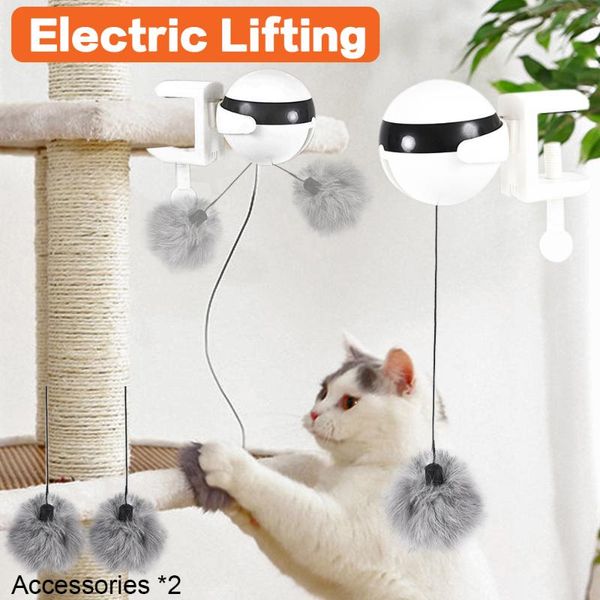 

cat toys electric automatic lifting ball toy interactive puzzle smart pet teaser balls supply
