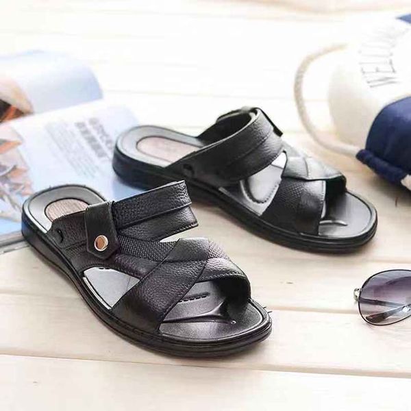

fashion women sandals summer flats real leather platform rsandals flats shoes sandal slipper ladies beach shoes shoe09 p122, Black