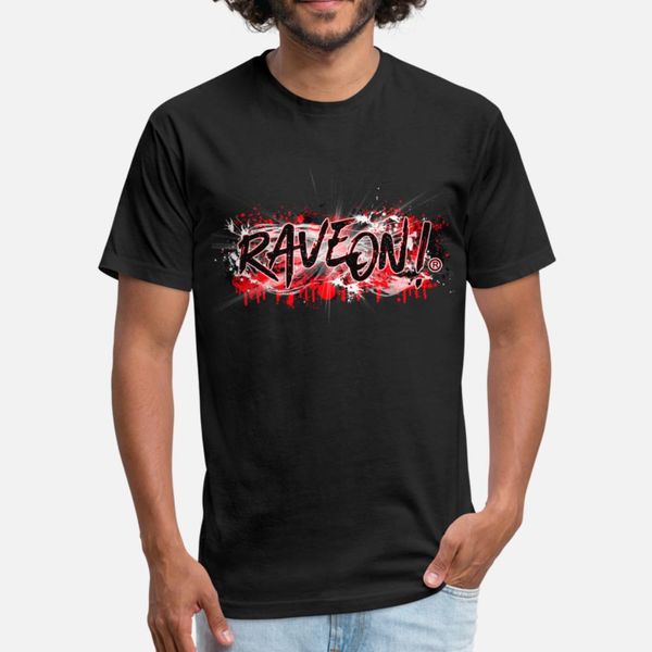 

rave on Â® bloody graffity t shirt men printing tee shirt s-xxxl slim interesting authentic summer standard shirt
