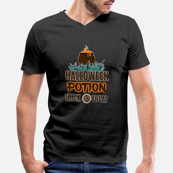 

halloween cauldron trick or treat potion gift t shirt men custom tee shirt crew neck basic solid sunlight basic summer pictures shirt