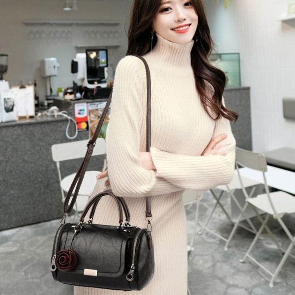 

lou 2020 new flowers pendant handbag women fashion single shoulder bag ladies luxury crossbody bag pu messenger