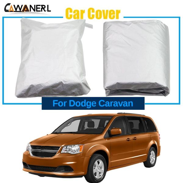 

car cover for dodge caravan grand caravan outdoor anti-uv sun snow rain dust protection full mpv cover windproof