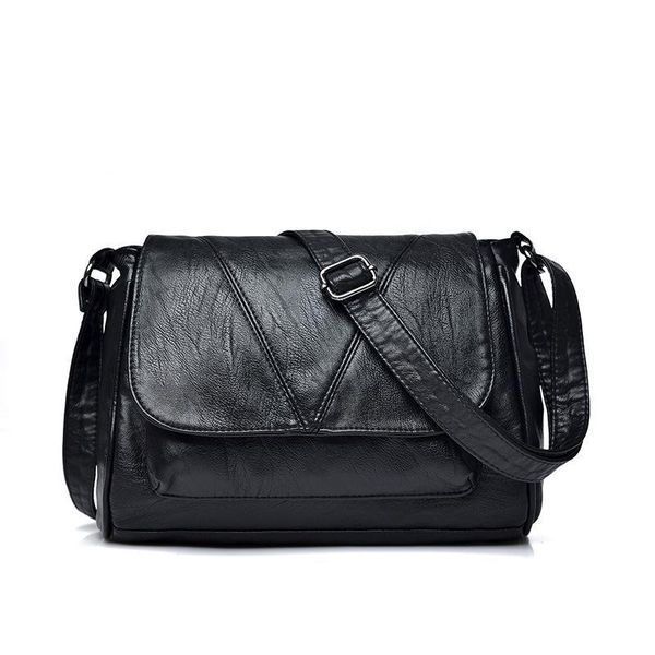 

pu leather bags for women 2020 black color women messenger bags crossbody shoulder bag womens handbags and purses bolsa feminina