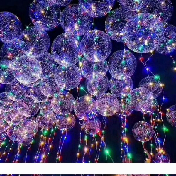 

bobo ball wave led string 5 meter 18" 24" 36" balloon light with battery for christmas halloween wedding party home decoratio