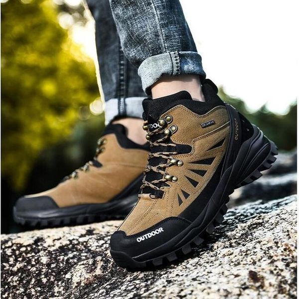 

мужчины мужчина плюс размер высокой верхней зашнуровать ботинок мужские винтажные кожаные квартиры pu походные zapatos де hombres personliza, Black