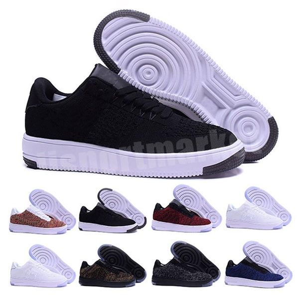 

2020 new style fly line men women high low lover skateboard shoes 1 one knit eur size 36-45 mesh ii0326, Black