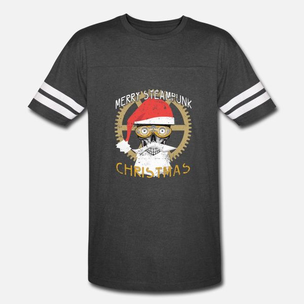 

merry steampunk christmas clothing skull steampunk t shirt men printing short sleeve round neck pattern gift casual spring vintage shirt