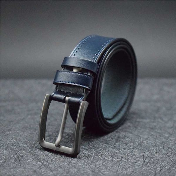 

men belt cow leather blue/brown/green/black male strap 100-130cm belt for men, Black;brown