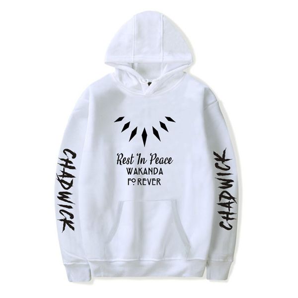 

fashion loose mens womens hoodies wakanda letter pattern long sleeve hooded pullover couples sweatshirts spring autumn fall casual clothes, Black