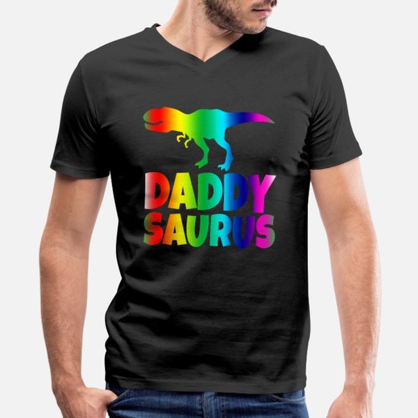 

gay dad lgbt daddysaurus apparel t shirt men customize cotton plus size 3xl slim cute casual spring autumn formal shirt