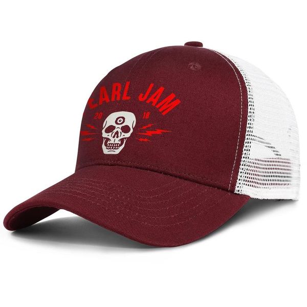 

pearl jam skull logo adjustable trucker cap fashion baseball hat vintage dad ball caps for men women bosten ma marble skull white, Blue;gray