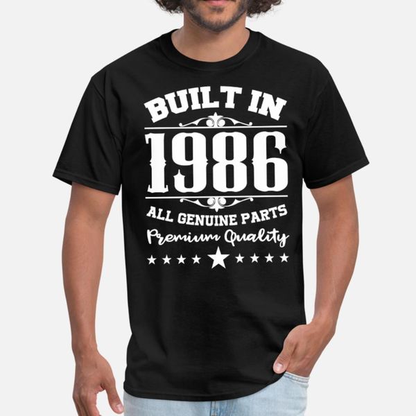 

1986 t shirt men designer cotton s-xxxl family famous building summer natural shirt